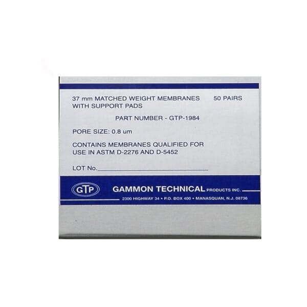 MEMBRANAS Y PADS 50 UNIDADES GRAVIMETRICAS
