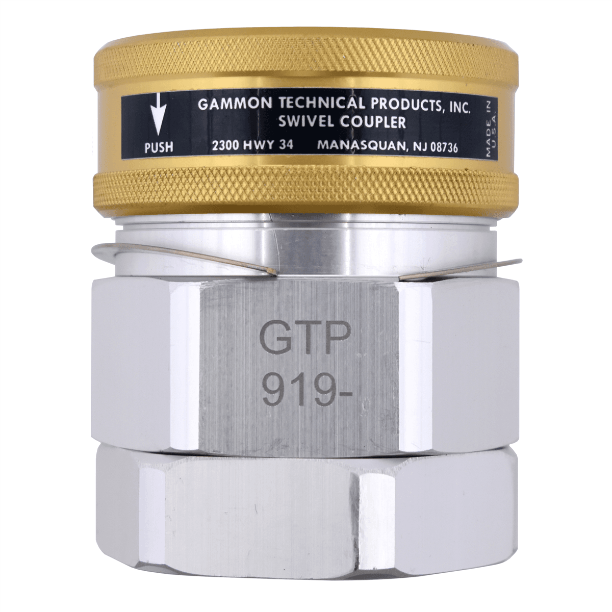 Gammon Drybreak Coupler, 1-1/2» Fbsp, Viton