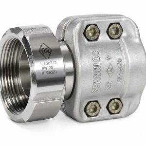 Racor de manguera RMC 32 SS en acero inoxidable para alimentos