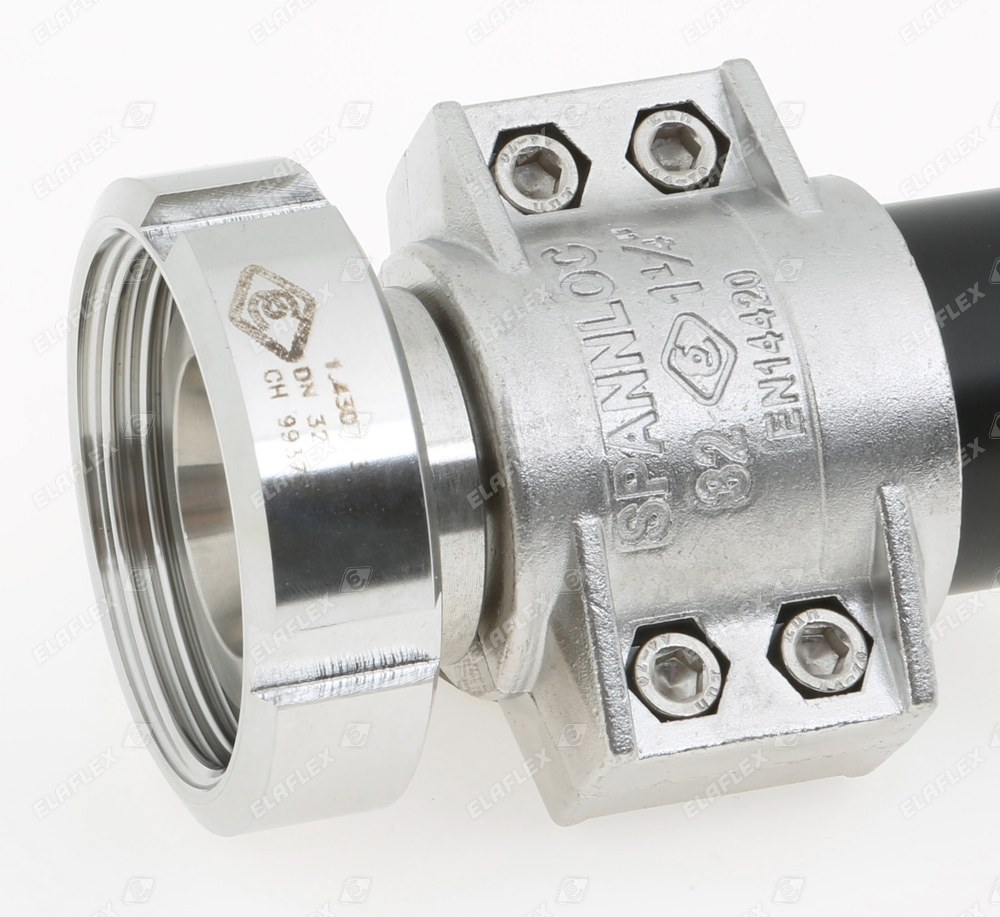 Manguera con acople de acero inoxidable RMX 75 SS para diámetros 89-92 mm