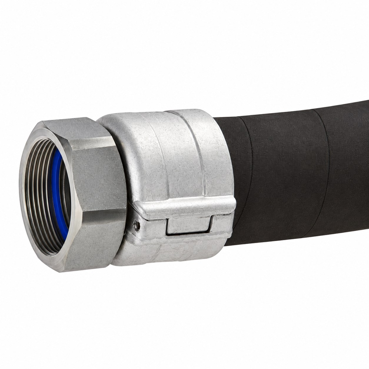 Acople de manguera de acero SPANNFIX SMX 75-3" St con abrazaderas de seguridad