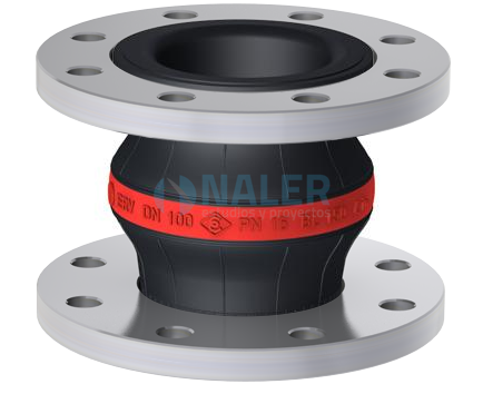 Compensador de goma ERV-R 100x150.16 SS