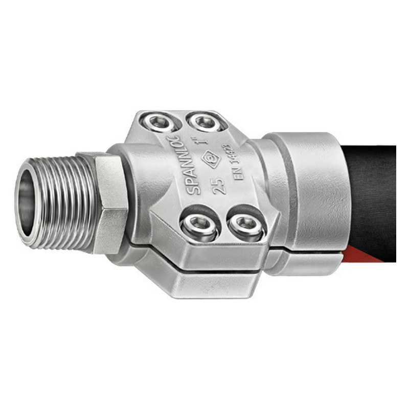 Acople macho para manguera de vapor SVS 13-½" acero/ acero inoxidable