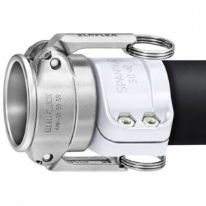 Acoplamiento hembra con espiga AMKX 19 SS en acero inoxidable AISI 316