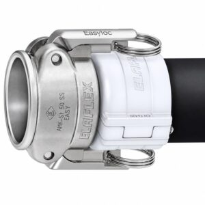 Acoplamiento hembra con cierre de palanca automático AMKX 25 SS EASY en acero inoxidable AISI 316