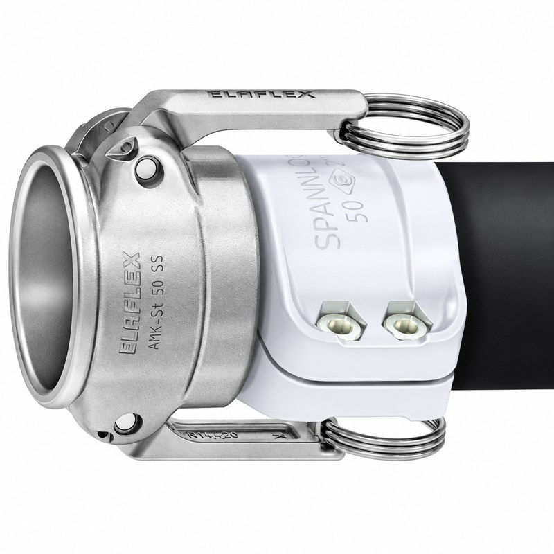 Acople hembra AMKX 25 Ms con espiga de latón prensado para mangueras
