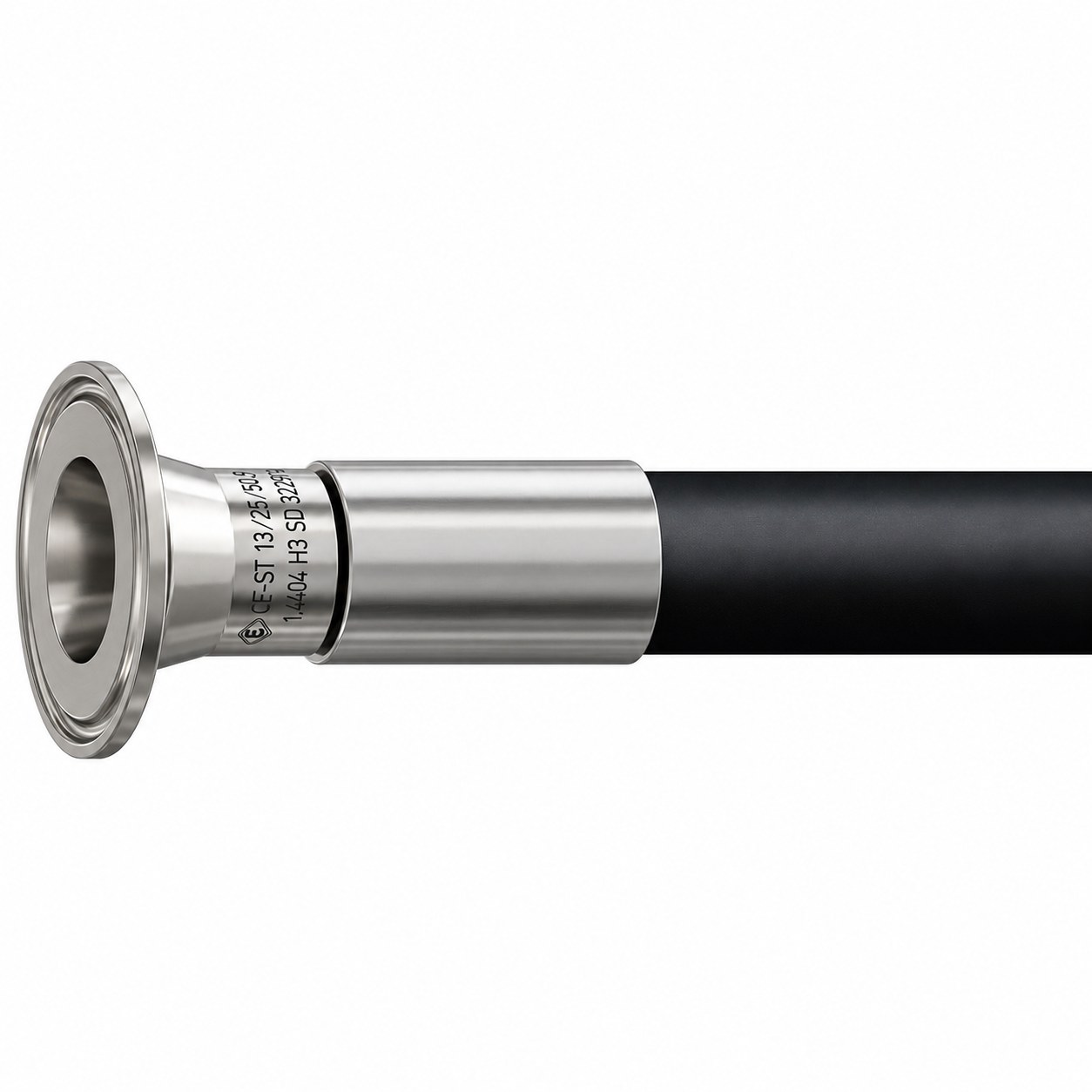 Acoplamiento de manguera tipo Tri Clamp de acero inoxidable CFP 50-50-64