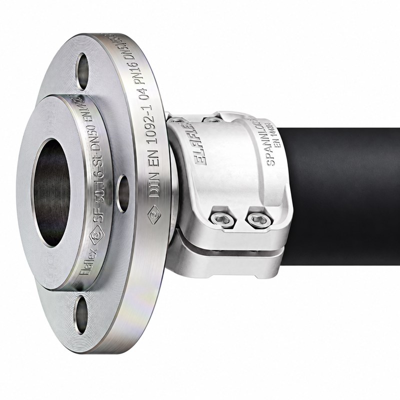 Brida de manguera SFC 25.40 SS con núcleo de acero inoxidable