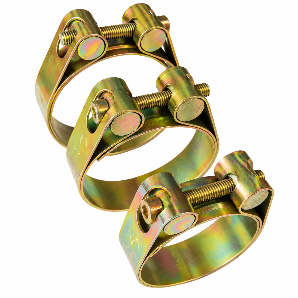 Abrazadera pesada de acero SK 2/75 con doble tornillo para mangueras