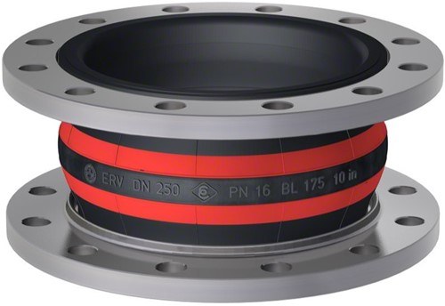 Compensador de goma ROTEX 250x175.16 para agua caliente y aire caliente