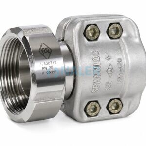 Manguito de acero inoxidable RMC 75 SS para mangueras de 75 mm
