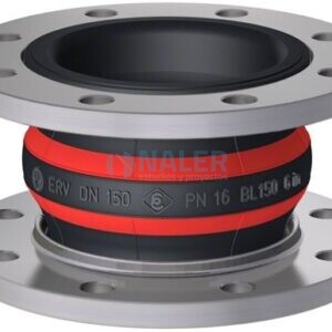 Compensador de goma ROTEX 150x150.16 para agua caliente y aire caliente