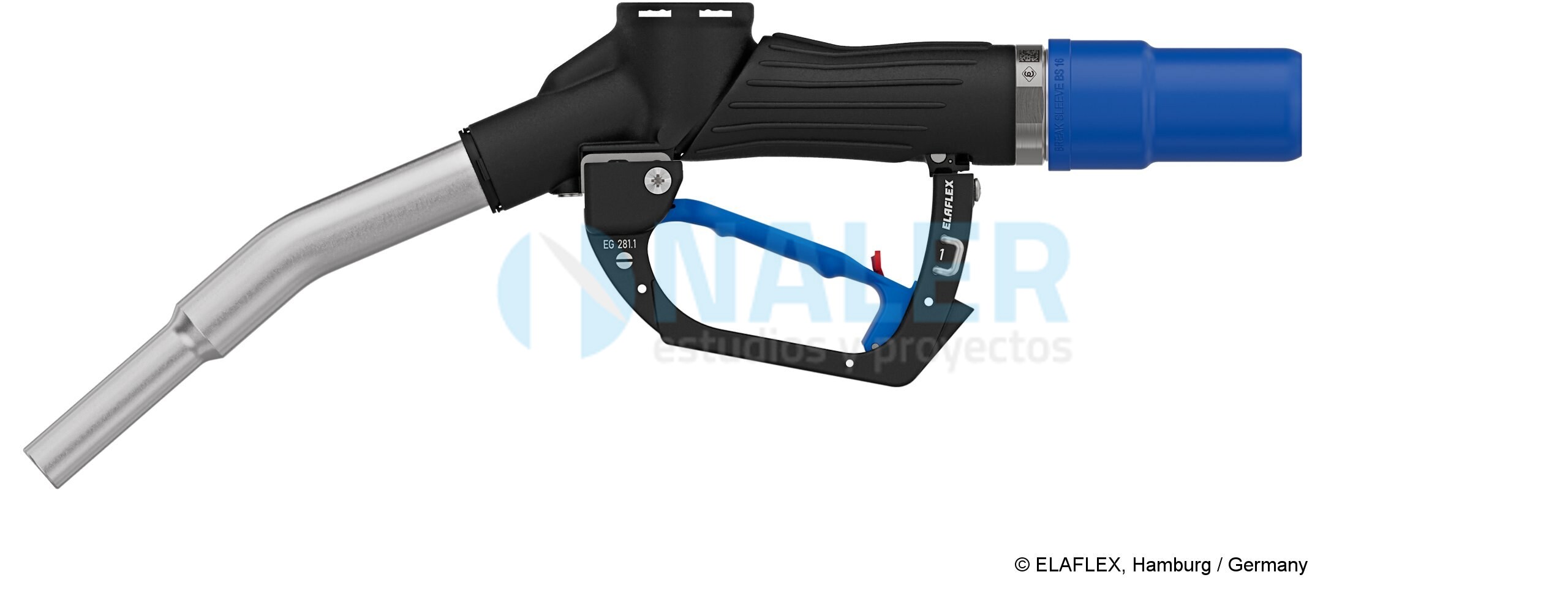 Boquerel automático ZVA HV 4M.0 para disolventes y químicos con cuerpo de aluminio