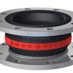 Compensador de goma, tipo ERV-R 200x150.ASA 150