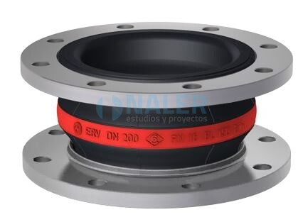 Compensador de goma, tipo ERV-R 200x150.ASA 150