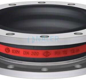 Compensador de goma ERV-R 300.16 SS en acero inoxidable para agua y aguas residuales