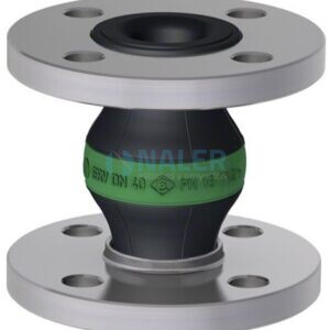Compensador de goma ERV-GR 40.16 con flanges giratorios para químicos y aire comprimido