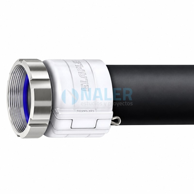 Macho de manguera de aluminio con junta de poliuretano para 4 pulgadas MX 100-4" SS/VD