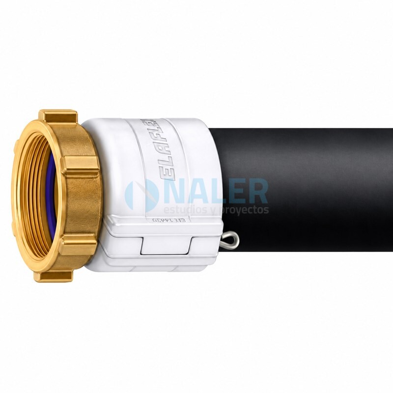 Acople de manguera con tuerca de aluminio MX 75-5/c" Al para presión nominal 10 bar