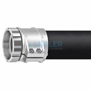 Acople de manguera MC 19-1" SS/VD en acero inoxidable con junta de poliuretano