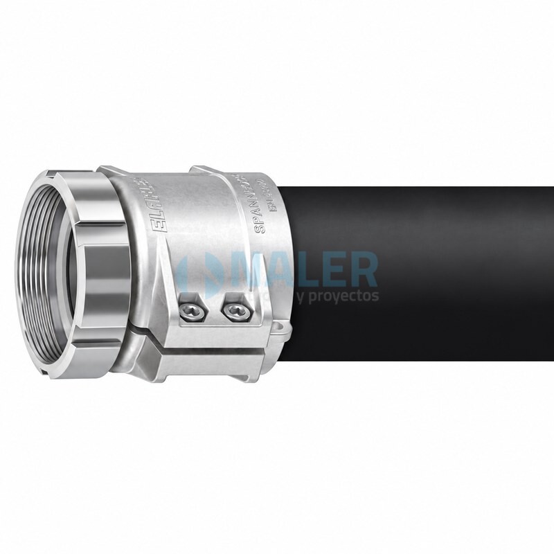 Manguera con acoplamiento de acero inoxidable MC 25-1¼" SS para SPANNLOC
