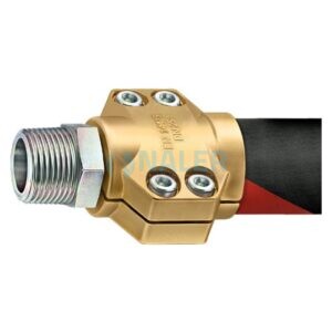 Racor macho para manguera SVS 32-1¼" acero y latón para vapor saturado