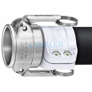 Acoplamiento hembra con espiga AMKX 19 SS en acero inoxidable AISI 316