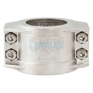 Abrazadera de seguridad SPANNLOC SC 25 KSS en acero inoxidable con protección anti-doblez