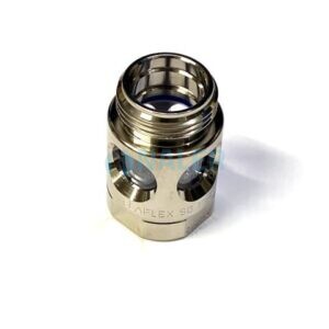 Ventanilla SG 1" 1x0 Al con pantalla fina de acero inoxidable para boquereles de repostaje aeronáutico