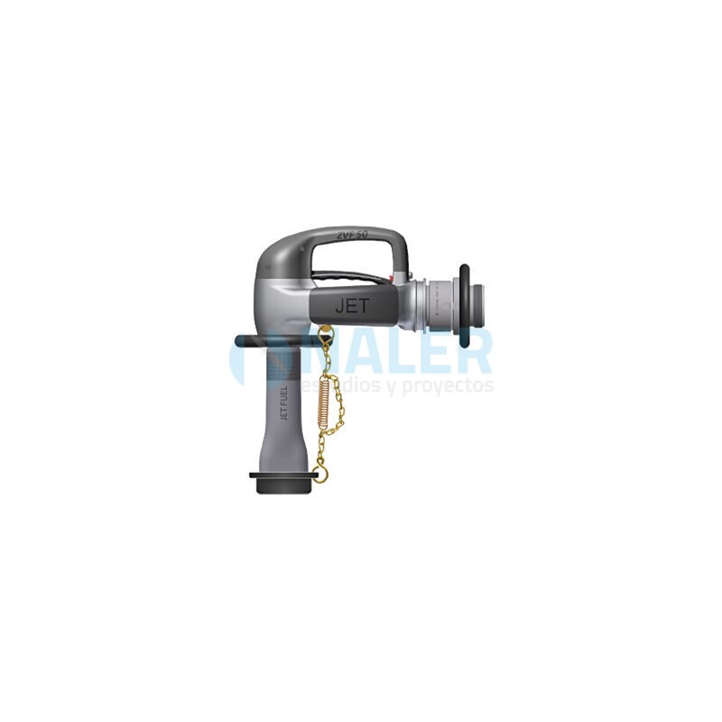 Boquerel automático de aviación ZVF 50 JET.2 L SIC con conexión roscada 2" BSP macho para combustibles JET