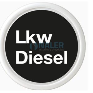 Insignia identificadora para boquereles de diésel para camión cisterna EK 145/311DP Lkw Diesel