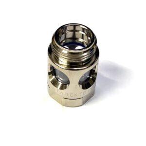 Ventanilla SG 1" 1x0 Al con pantalla fina de acero inoxidable para boquereles de repostaje aeronáutico